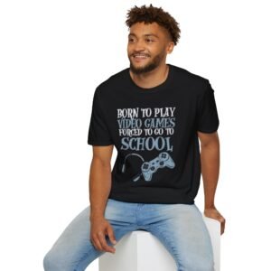 Video Game Lover T-Shirt, Born to Play T-Shirt, Gamer Tee, Back to School Shirt, Funny Gift for Students