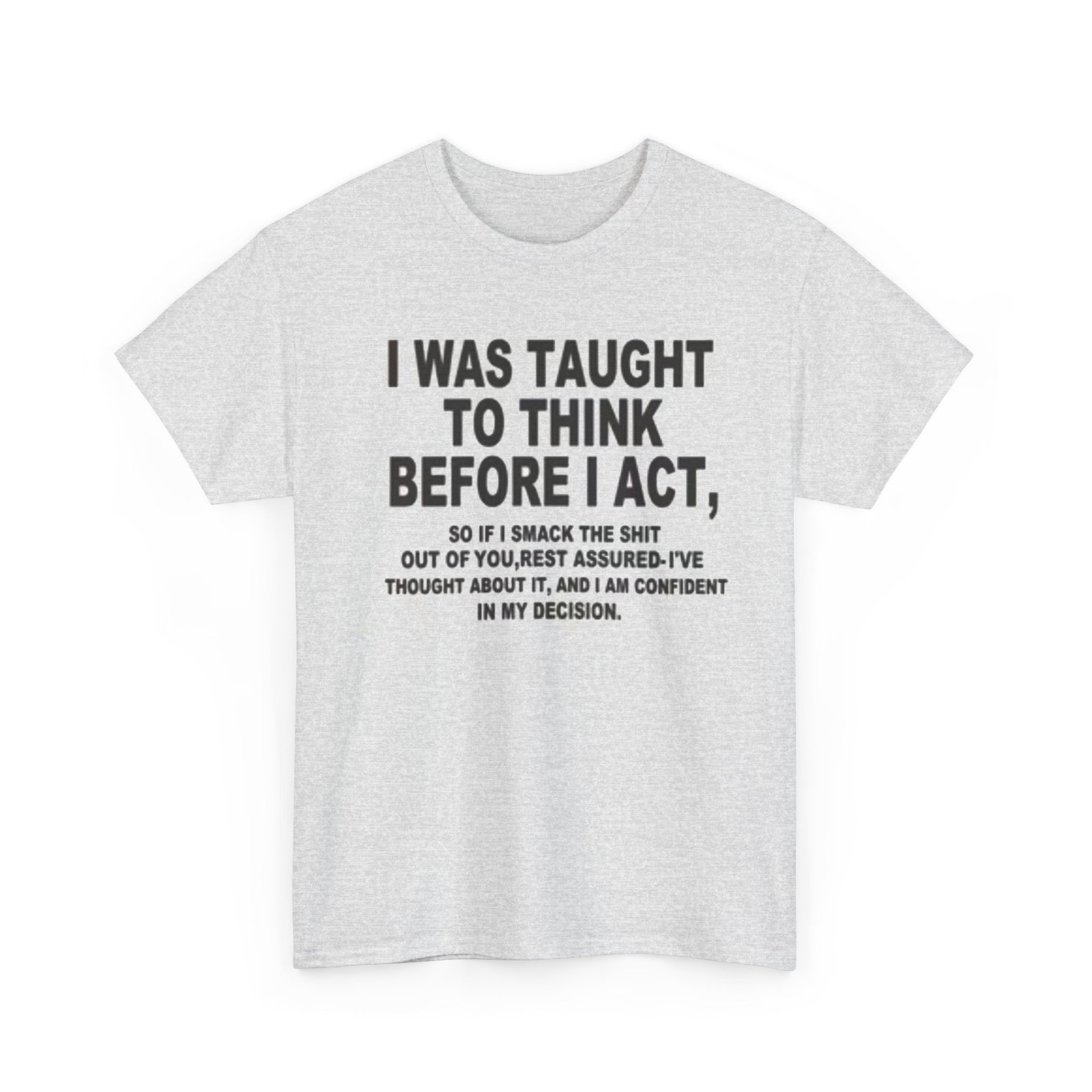 Thoughtful Statement Tee - Unisex Heavy Cotton Tee, Motivational Shirt, Gift for Him/Her, Casual Wear, Confidence Apparel - Image 8