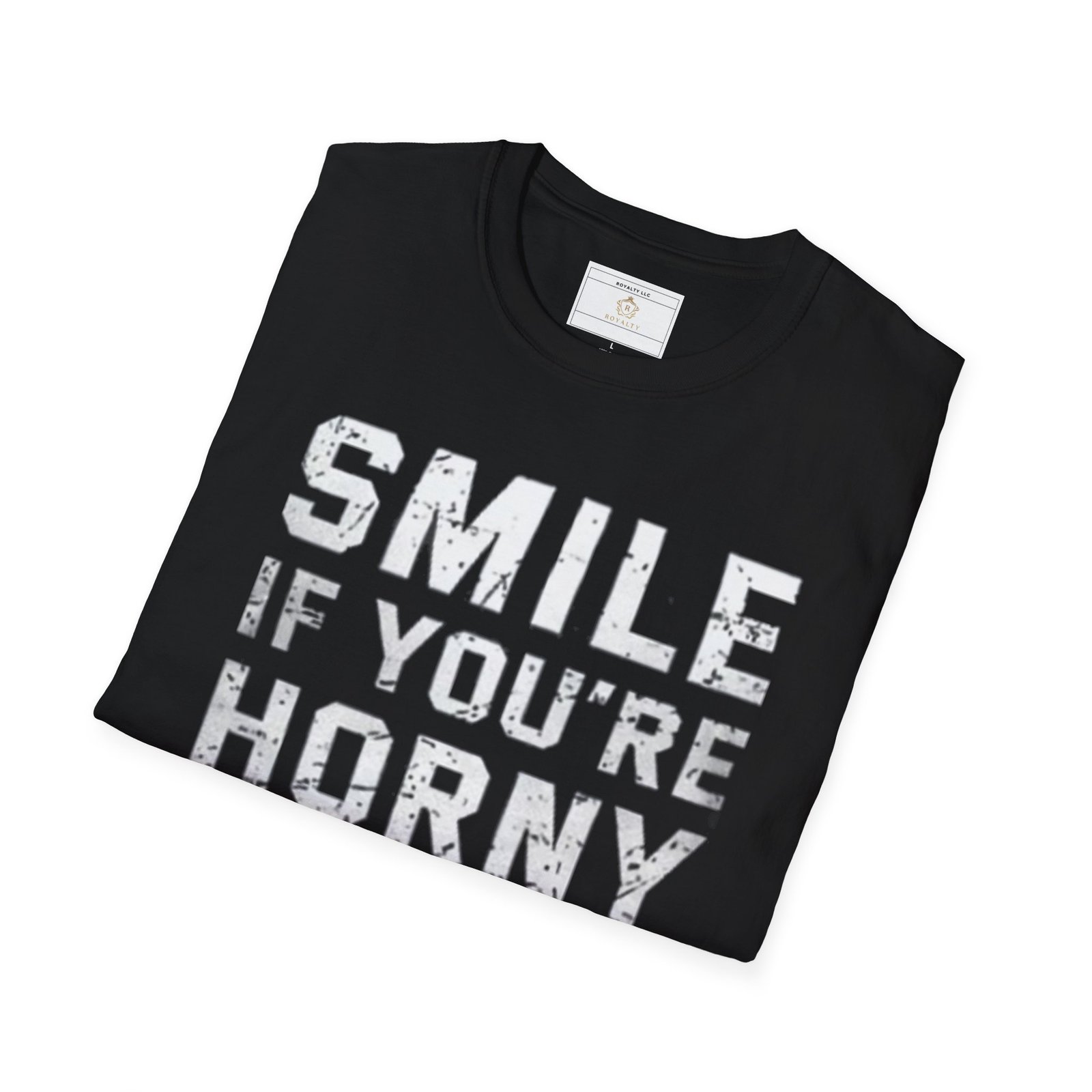 Unisex Humor T-Shirt - "Smile If You're Horny" - Cute Gift for Birthdays, Parties, Casual Wear, Fun Fashion, Everyday Humor - Image 5