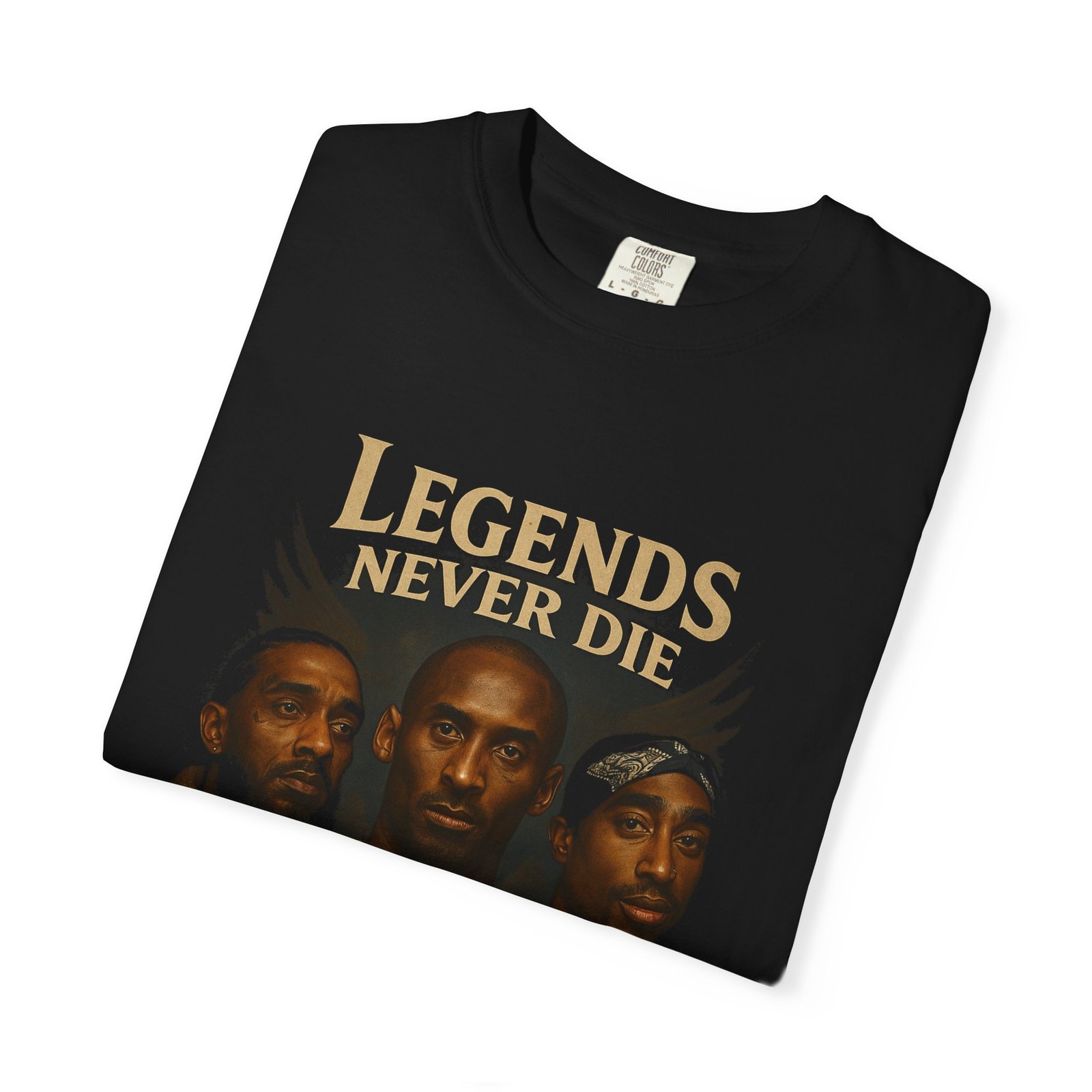 Legends Never Die T-shirt | Unisex Garment-Dyed Tee | Perfect for Fans, Music Lovers, Gifts - Image 4