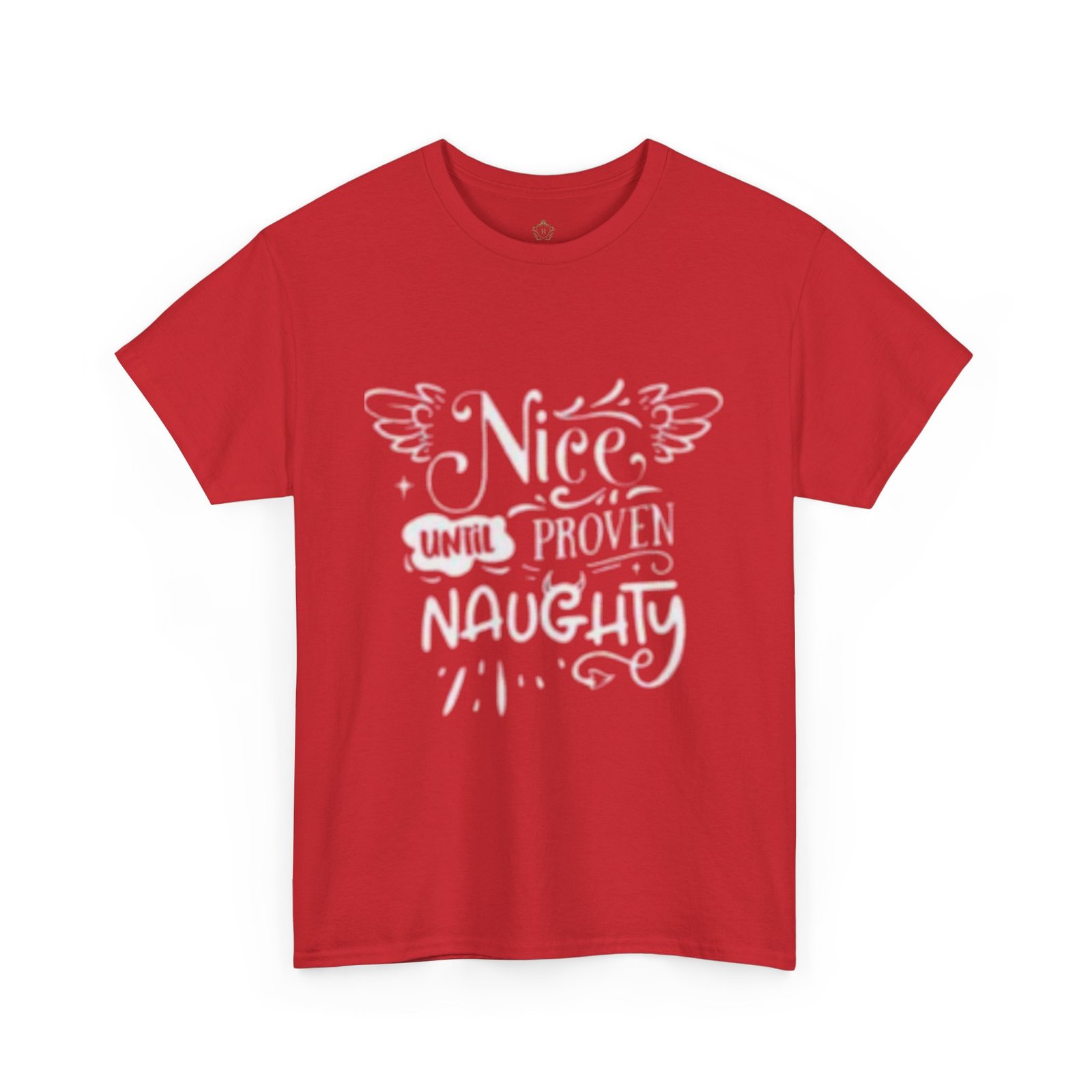 Christmas T-Shirt — "Nice Until Proven Naughty" Funny Holiday Tee - Image 6