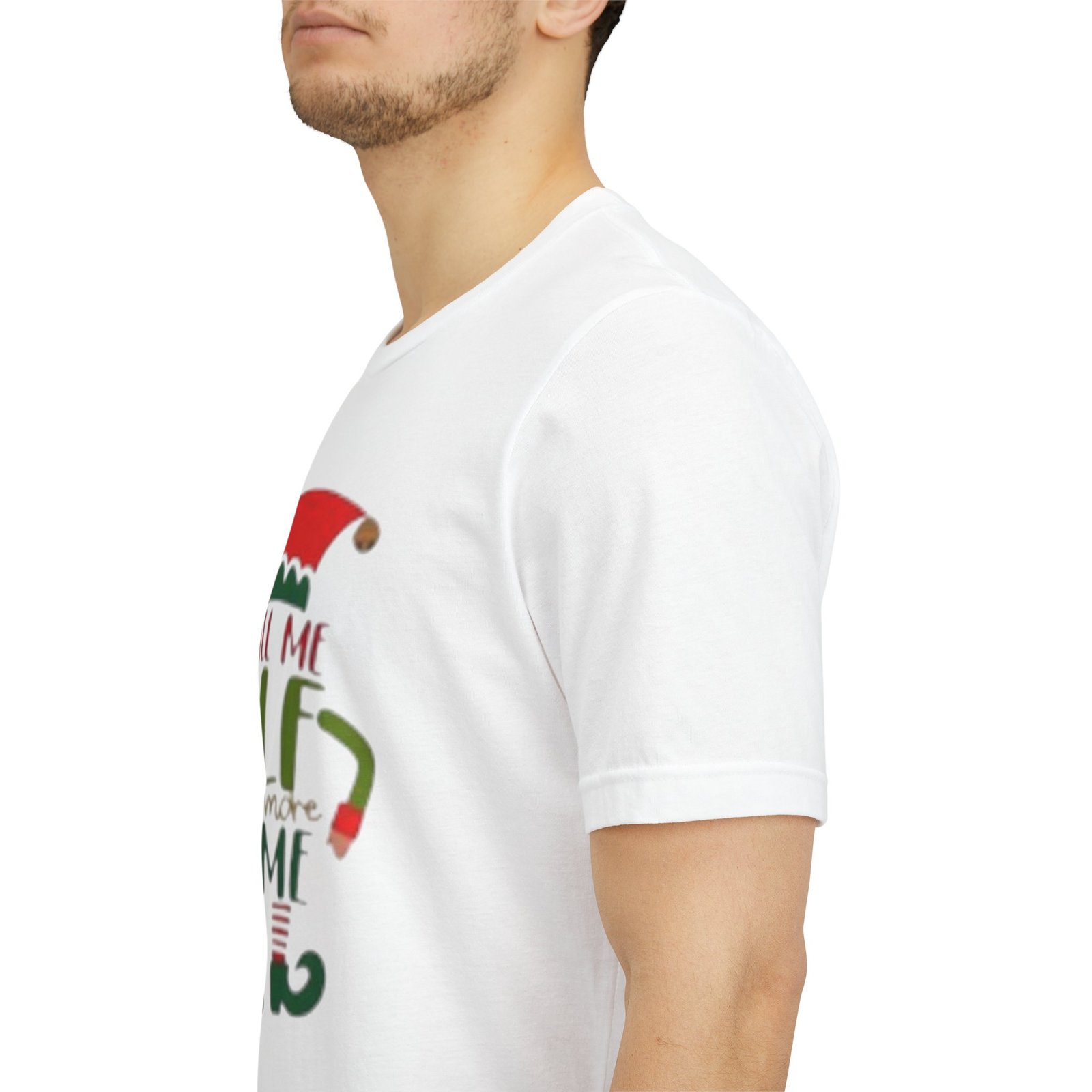 Call Me Elf One More Time T-Shirt — Funny Christmas Elf Holiday Tee - Image 4