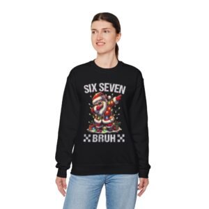 Christmas Santa Dab Sweatshirt – 'Six Seven' Holiday Crewneck