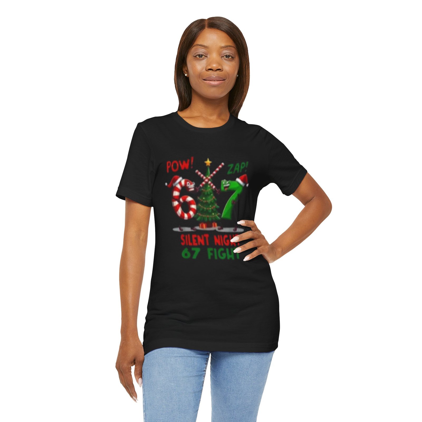 Christmas 67 Fight T-Shirt – "Silent Night 67 Fight" Holiday Tee - Image 9