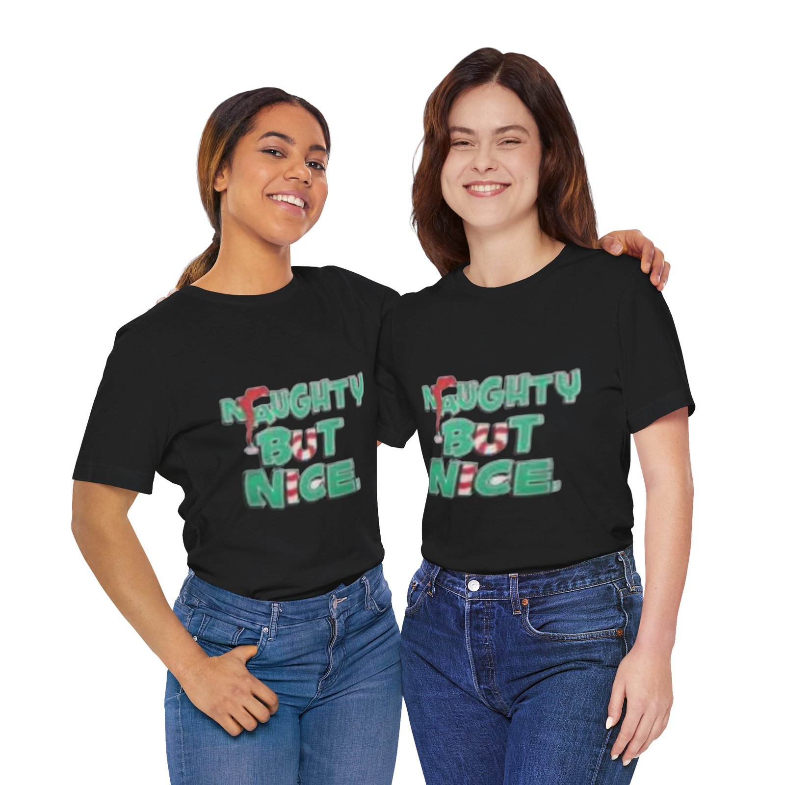 Naughty But Nice Christmas Tee - Image 4