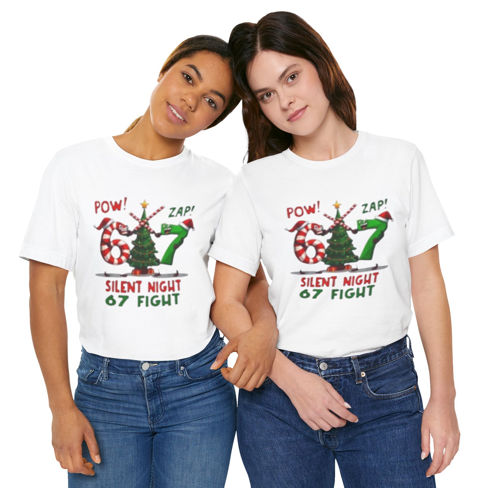 Christmas 67 Fight T-Shirt – "Silent Night 67 Fight" Holiday Tee - Image 3