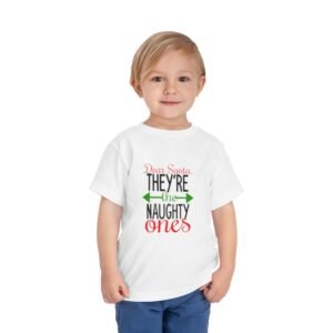 Toddler Tee - "Dear Santa, They’re the Naughty Ones" Christmas Shirt
