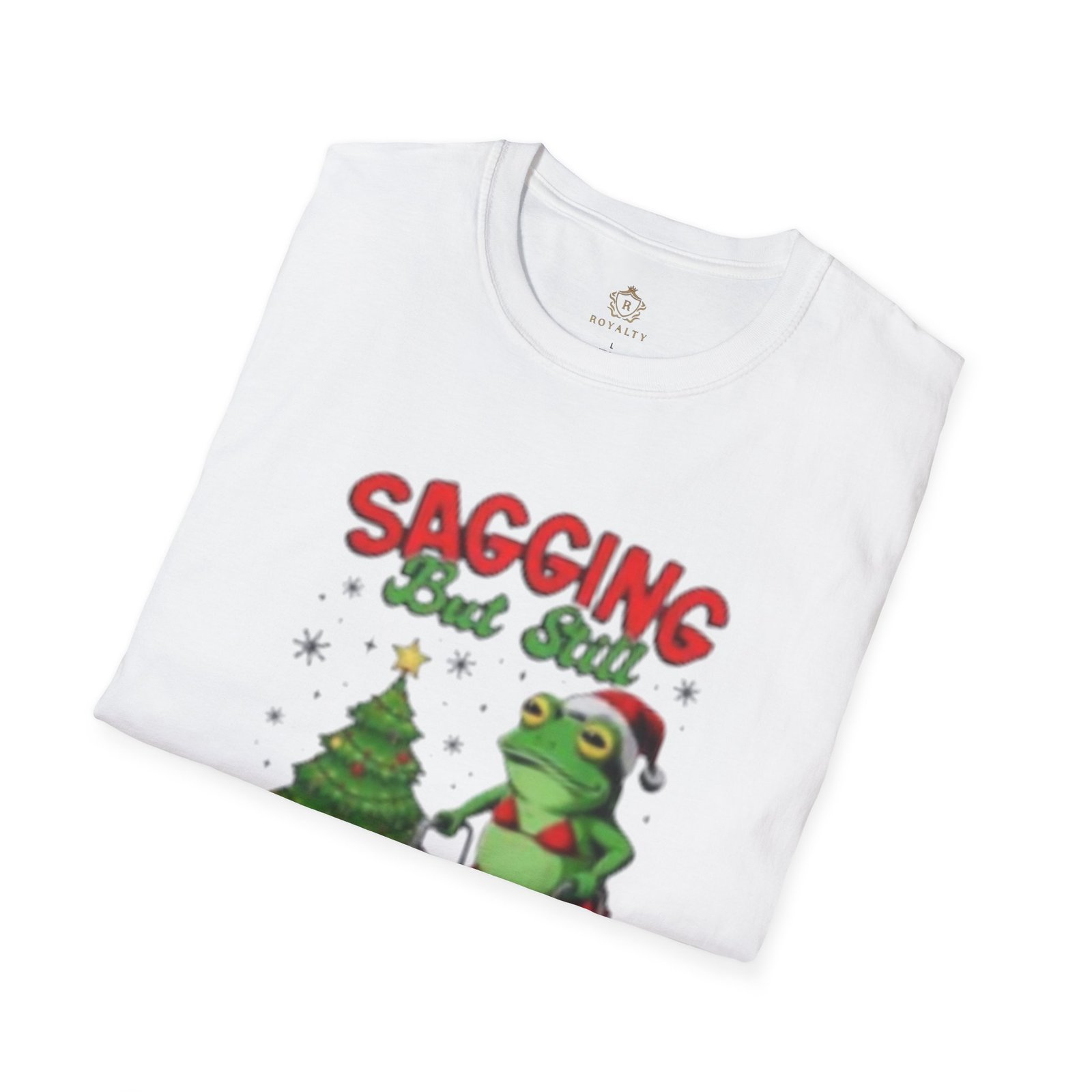 Christmas Frog T-Shirt – "Sagging But Still Gagging" Funny Holiday Graphic Tee - Image 5